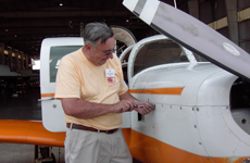 inspection of aircraft for the race