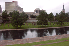 wides shot of OKC memorial